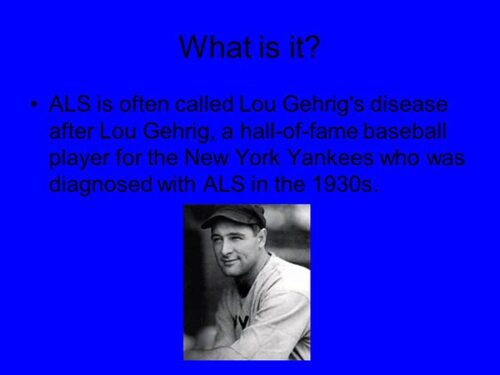 Lou Gehrig’s Disease Hits Close to Home